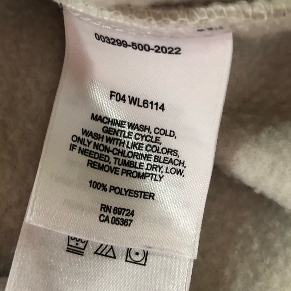 Columbia Cream Full Zip Up Fleece Sweater Womens S Ivory Off White Warm Jacket - Picture 8 of 8